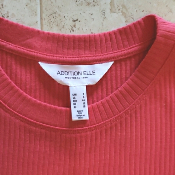 Addition Elle Coral colour Dress 14 NWOT - Picture 2 of 5